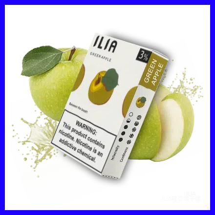 ILIA哩亞電子煙通用一代發光煙彈 3枚入【青蘋果】